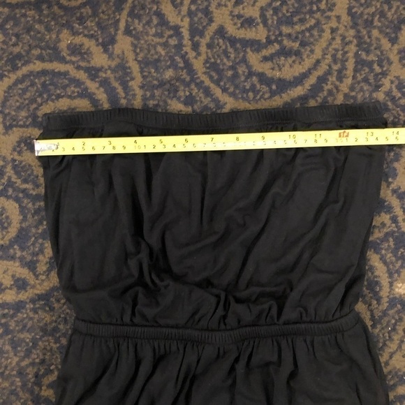 The limited size medium black halter dress elastic waistband and at the top - Picture 8 of 12